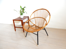 Vintage rotan fauteuil jaren 60