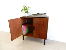 retro vintage kast dressoir jaren 60 lp kast platen tv kast