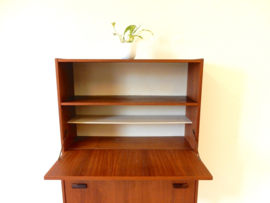 vintage secretaire kast bureau jaren 60 teakhout