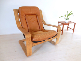 Vintage fauteuil jaren 60 leer