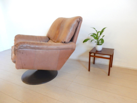 Vintage Leolux fauteuil jaren 70 leer