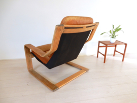 Vintage fauteuil jaren 60 leer