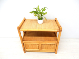 retro vintage bamboe dressoir tv meubel jaren 70 tv kast
