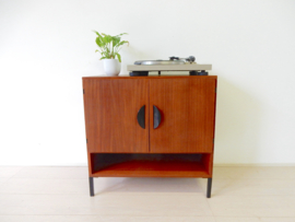 retro vintage dressoir kast jaren 60 tv meubel lp kast platenkast