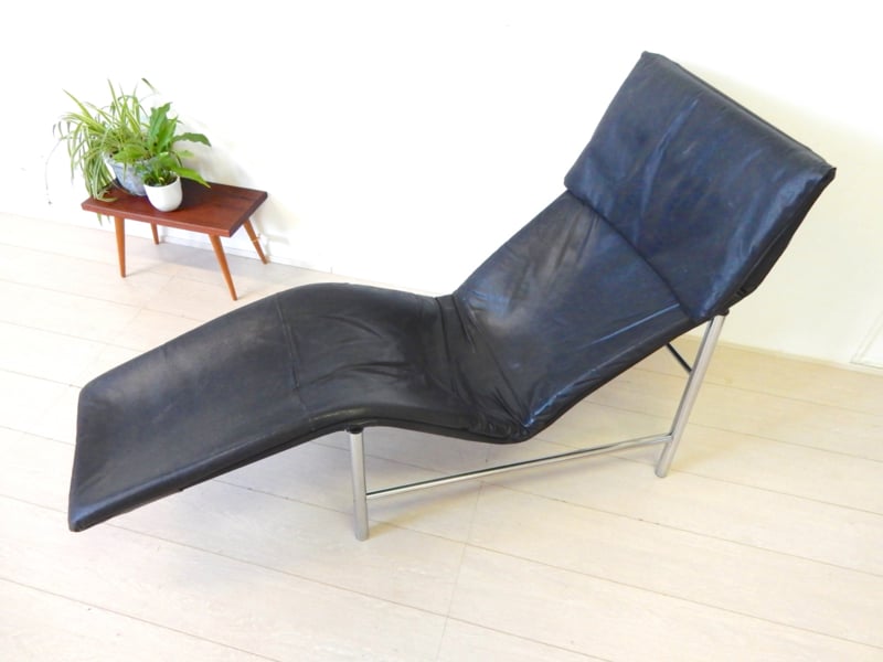 Marine Vorige agitatie vintage TORD BJÖRKLUND SKYE fauteuil ligstoel leer chroom IKEA | Sold  Zitmeubels | viking-vintage
