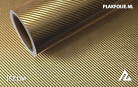 Carbon goud chroom 3D wrapfolie 152CM