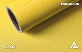 Carbon geel 3D wrapfolie 152CM