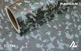 Camouflage digitaal wrapfolie 152CM