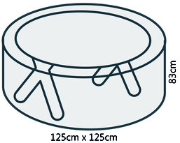 Beschermhoes CLASSIC voor o.a. een tafel. Afm: 125x83 cm