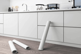 Solidly Colored Light Grey 122CM