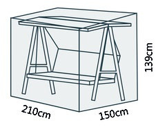 Beschermhoes CLASSIC voor o.a. een schommelstoel/bank XXL. Afm: 210x150x139 cm