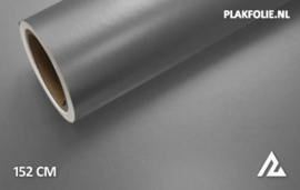 Mat chroom anthraciet wrapfolie 152CM
