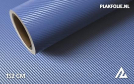Carbon blauw 3D wrapfolie 152CM