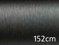 Brushed - zwart (wrap) folie 152CM
