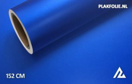 Mat chroom blauw wrapfolie 152CM