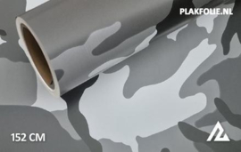 Camouflage zwart wit wrapfolie 152CM
