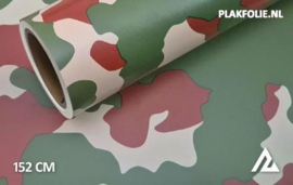 Camouflage groen bruin wrapfolie 152CM