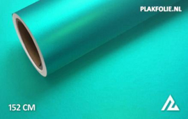 Mat chroom turquoise wrapfolie 152CM