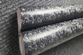 Forged mat zwart carbon wrapfolie 152CM