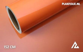Glans oranje wrapfolie 152CM