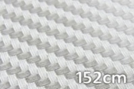 Carbon zilver 3D wrapfolie 152CM