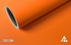 Carbon oranje 4D wrapfolie 152CM
