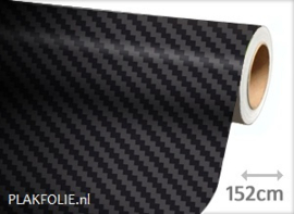 Carbon zwart fijn 3D wrapfolie 152CM