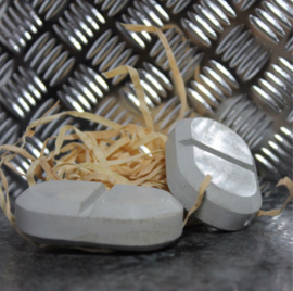 Traanplaat Alu/Zilver 90CM X 75CM