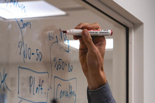 137CM x 1M WHITEBOARDFOLIE TRANSPARANT GLANS