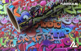 Graffiti Kleur wrapfolie 152CM