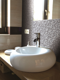 D-C-Wall® Ceramics Hexagon Grey 67,5CM X 4M