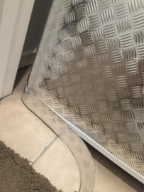 Traanplaat Alu/Zilver 90CM X 75CM