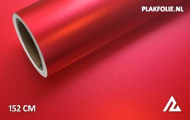 Mat chroom rood wrapfolie 152CM