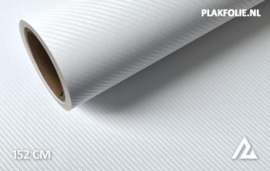 Carbon wit 3D wrapfolie 152CM