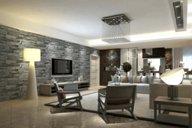 Steendecor/Betonlook 122CM BREED