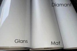 Mat wit wrapfolie 152CM BREED