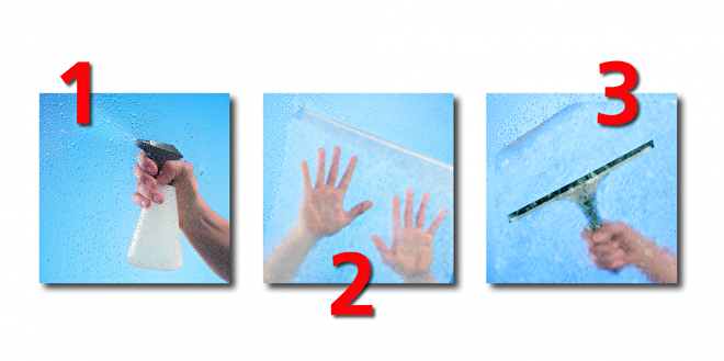 Negende Zorg alleen Gebruiksaanwijzing: aanbrengen glas / raam & plakfolie | www.PLAKFOLIE.nl |  D-C-Fix®
