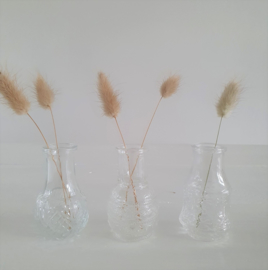 Mini vaasjes set met uniek reliëf