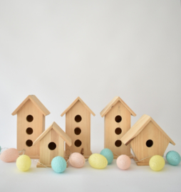 Houten vogelhuisje