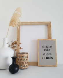 Handletteren op hout €37,50