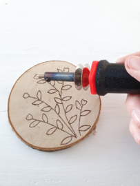Creatief met boomschijfjes