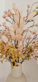 Kunstbloem Pink Eucalyptus