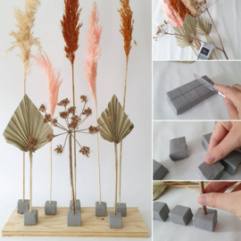 DIY Droogbloemenhouders van klei