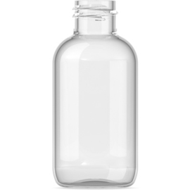 20 x 100 ml pet fles leeg met zwarte klepdop