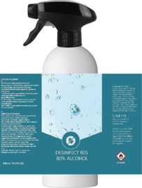 500 ml - Desinfect 80S - alcohol spray fles voor materialen
