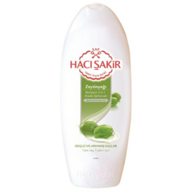 Doos 12x haci sakir olijf shampoo 2-1 ( 500 ML )