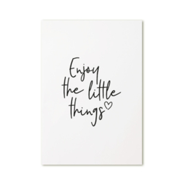 Ansichtkaart | Enjoy the little things