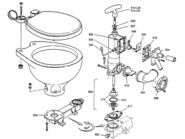 Onderdelen Handtoilet RM 69