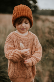 Chunky Knitted Sweater - CORAL