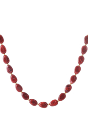 Kralenketting - bordeaux